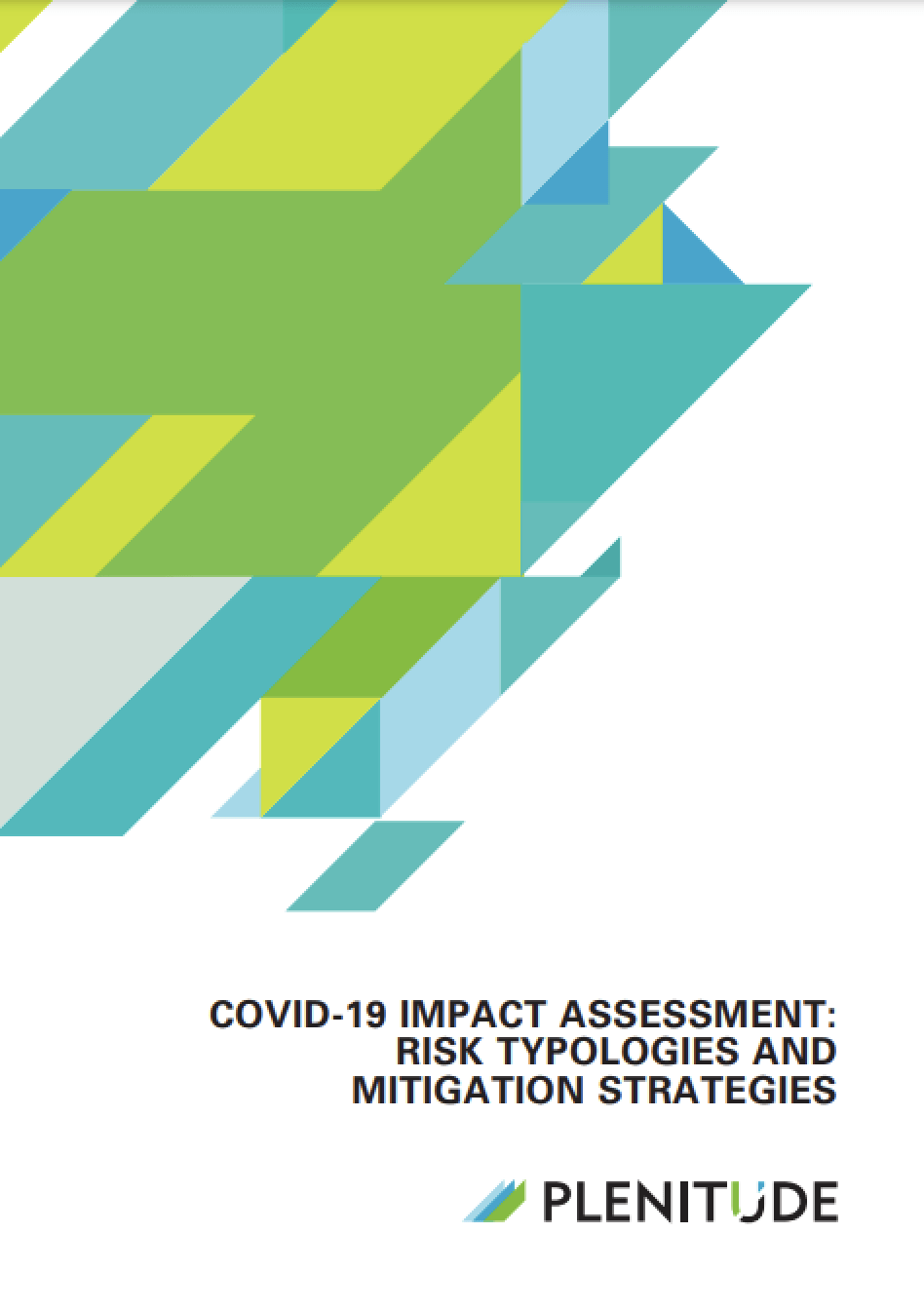 cover page of paper titled 'Covid 19 impact assessment'