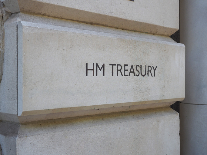 brick with text HM Treasury